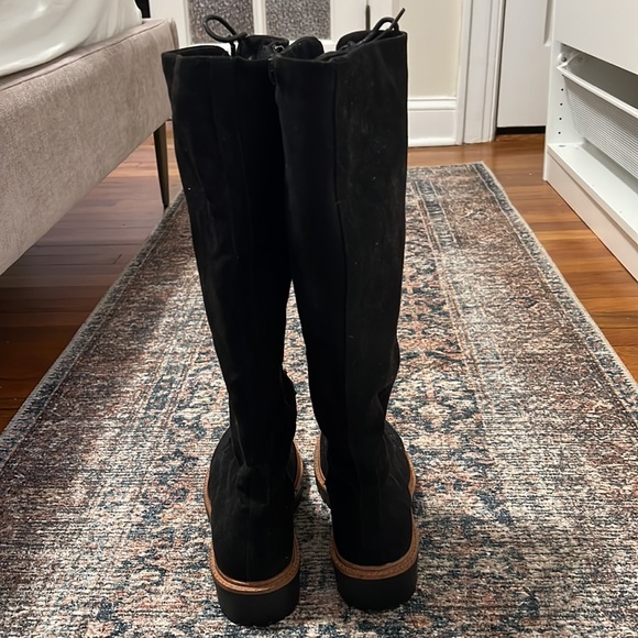 Size 8 ASOS knee high lace up zip up tall boots - Picture 4 of 5